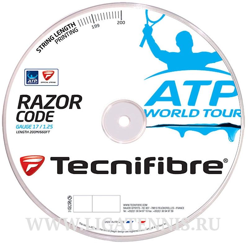 картинка Теннисная струна Tecnifibre Razor Code Бобина 200 метров от магазина Высшая Лига
