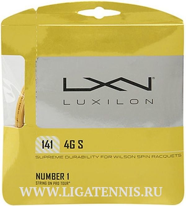 картинка Теннисная струна Luxilon 4G S 1.41 12 метров WRZ997113 от магазина Высшая Лига
