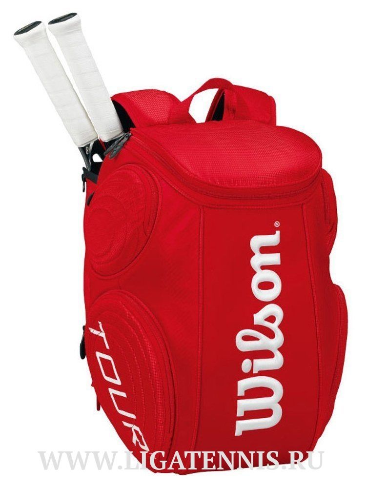 картинка Рюкзак WILSON Tour Molded Large Backpack Red WRZ843396 от магазина Высшая Лига