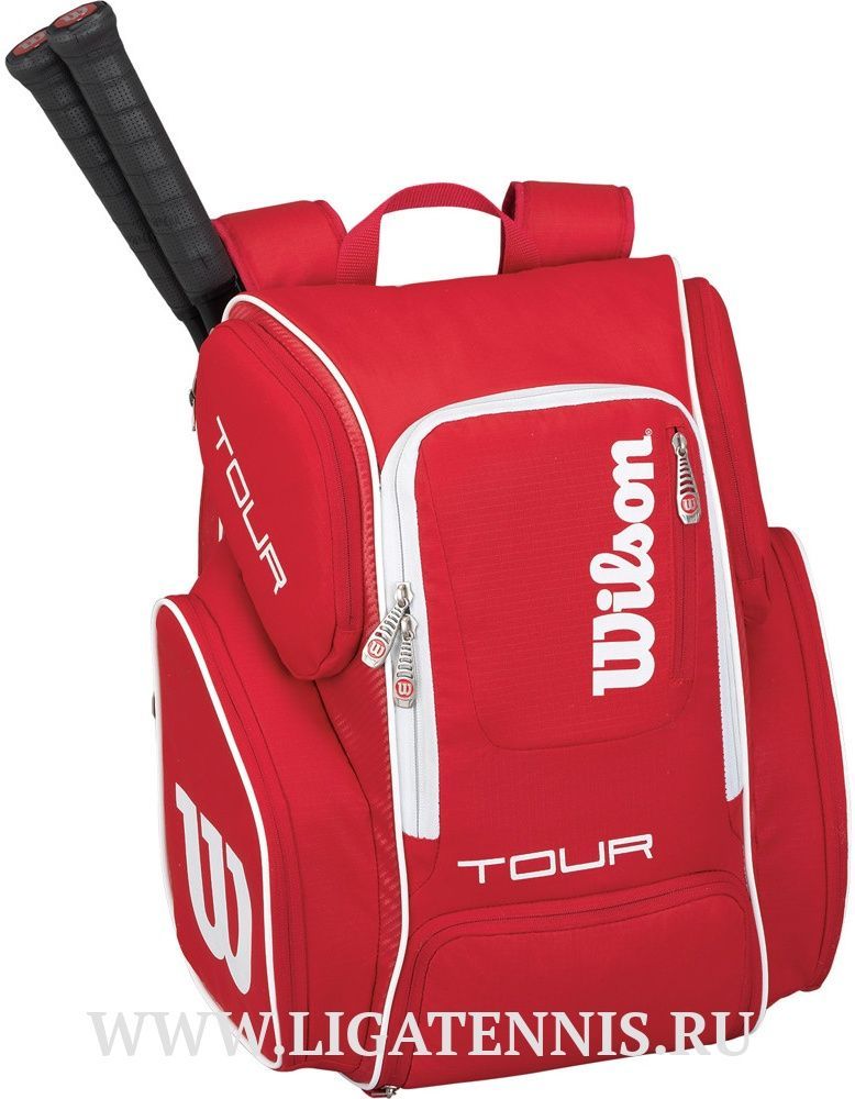 картинка Рюкзак WILSON Tour V Backpack красный WRZ843696 от магазина Высшая Лига