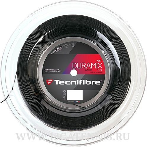 картинка Теннисная струна Tecnifibre Duramix HD Black Бобина 200 метров от магазина Высшая Лига