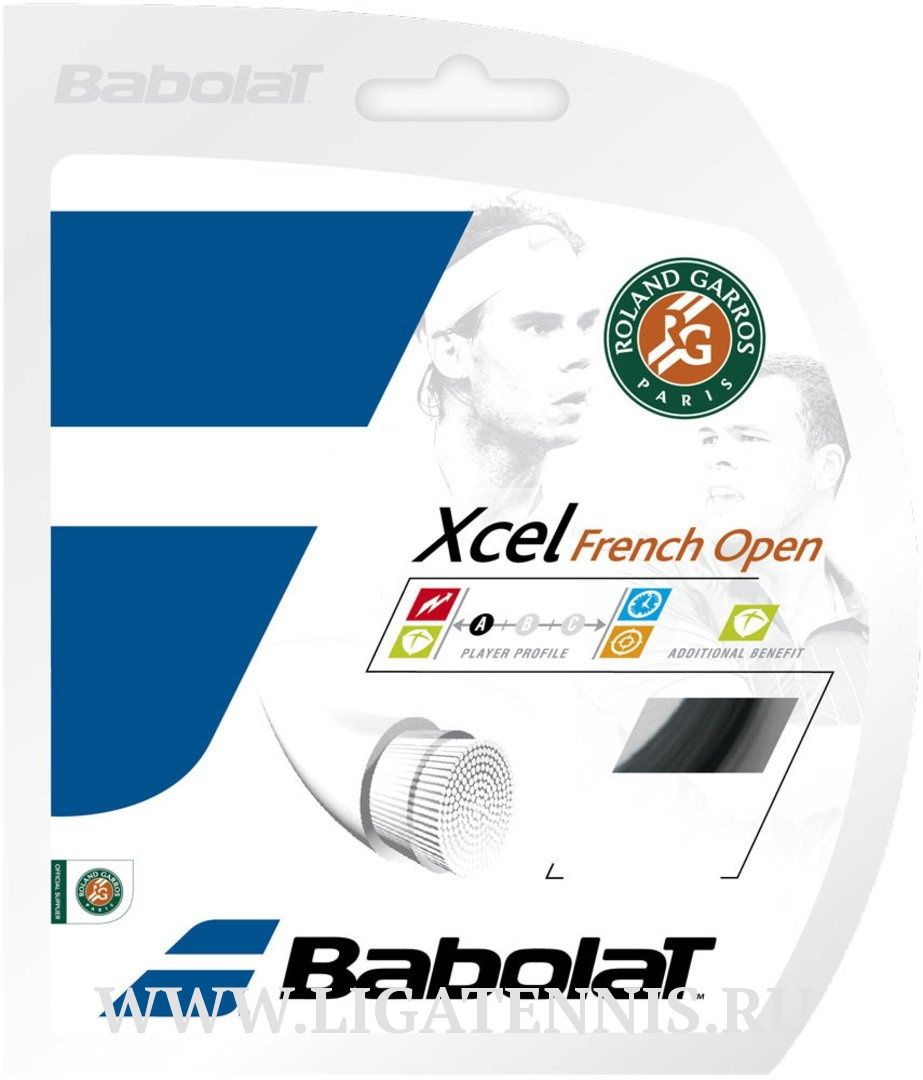 картинка Теннисная струна Babolat Xcel French Open 1.35 12 метров 241111 от магазина Высшая Лига