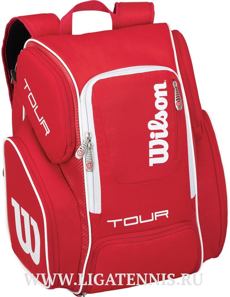 картинка Рюкзак WILSON Tour V Backpack красный WRZ843696 от магазина Высшая Лига